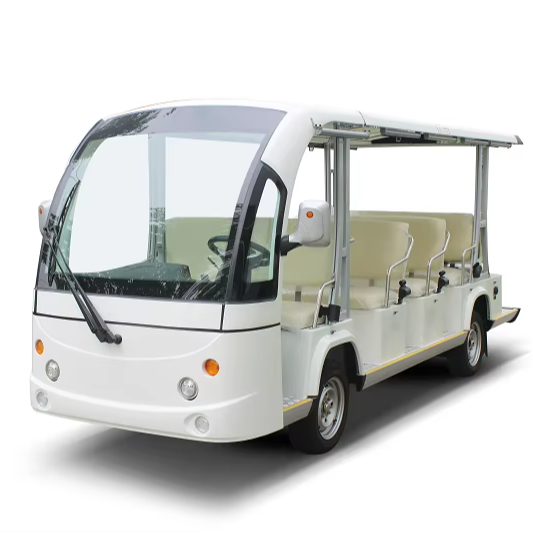 Mini Factory Direct Selling Tourists Ride Four Wheel Electric Sightseeing Bus Longer Range Can Climb the Slope Shuttle Car